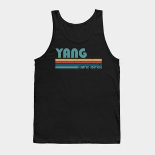 Proud Limited Edition Yang Name Personalized Retro Styles Tank Top